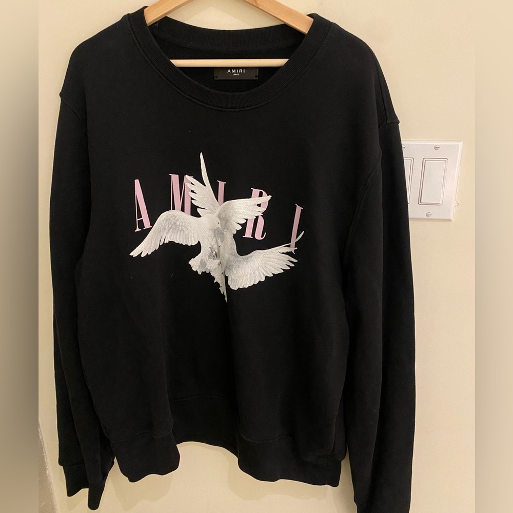 AMIRI MENS DOVE SWEATSHIRT - Size Large